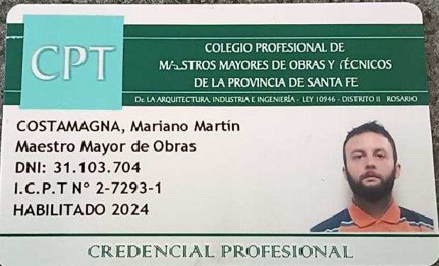 Carnet Maestro Mayor de Obras
